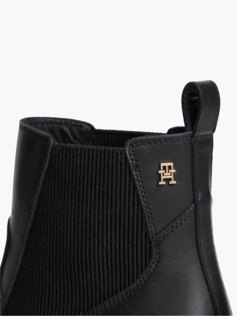 Negru Botine Chelsea Western Din Piele  Femei