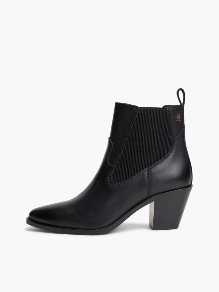 Negru Botine Chelsea Western Din Piele  Femei