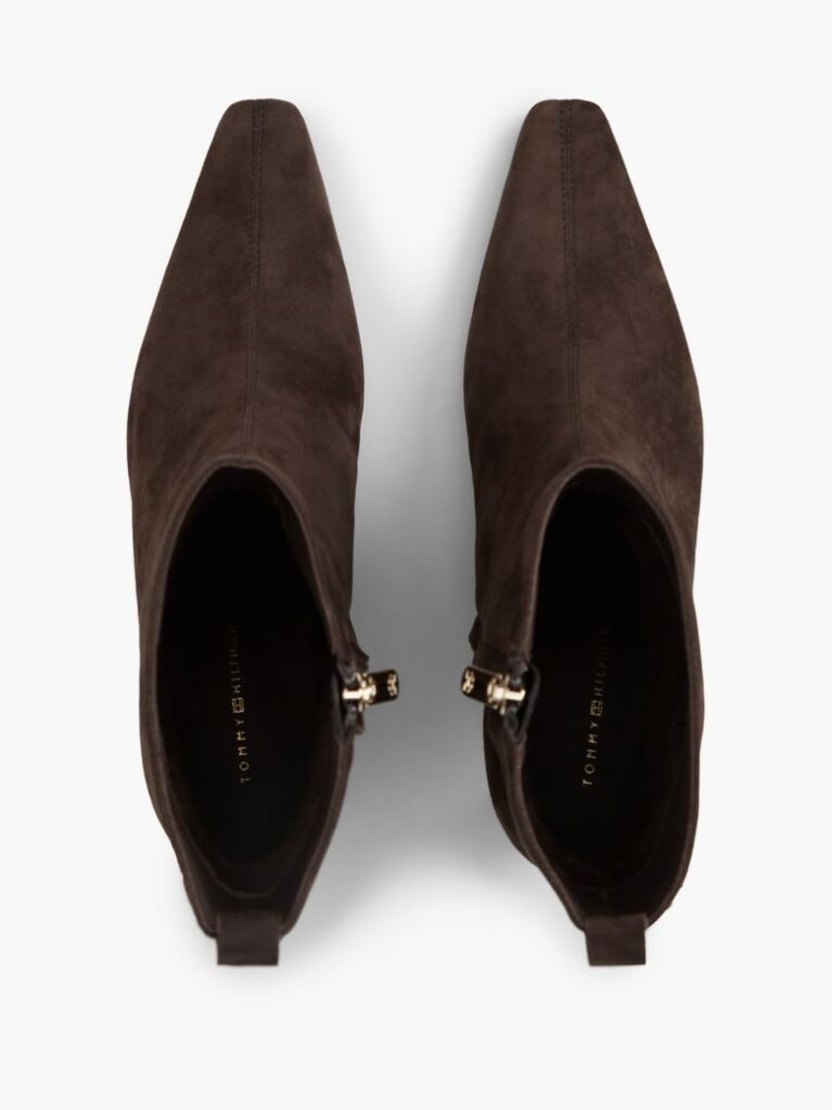 Maro Botine Kitten Din Suede Cu Toc  Femei