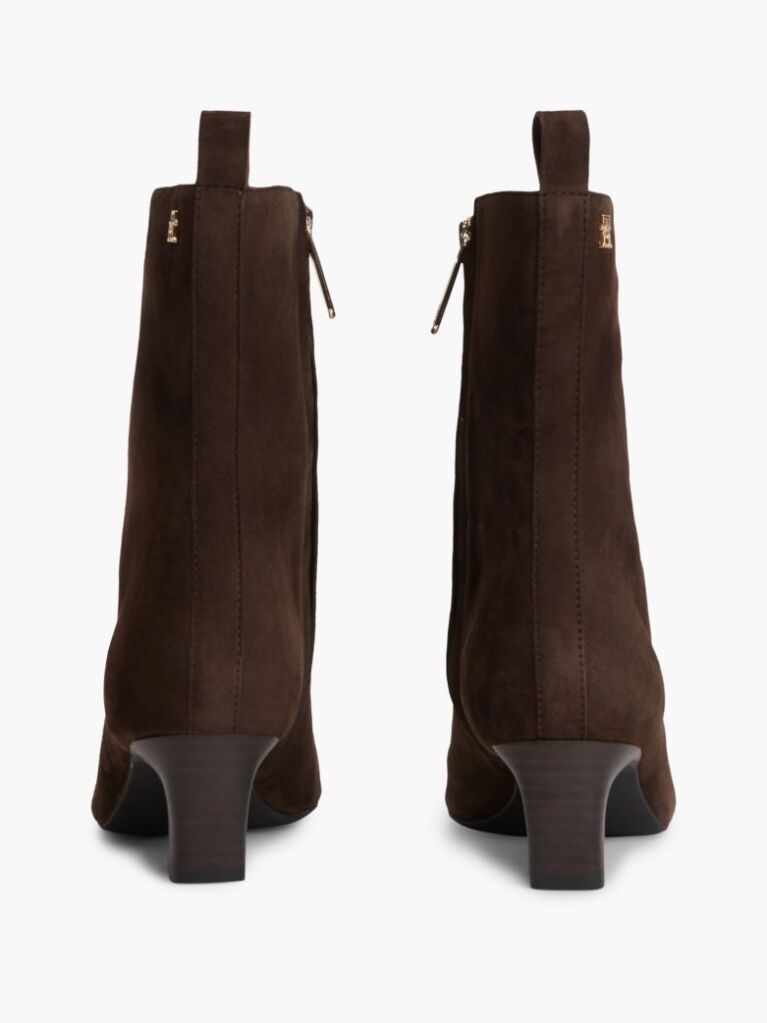 Maro Botine Kitten Din Suede Cu Toc  Femei