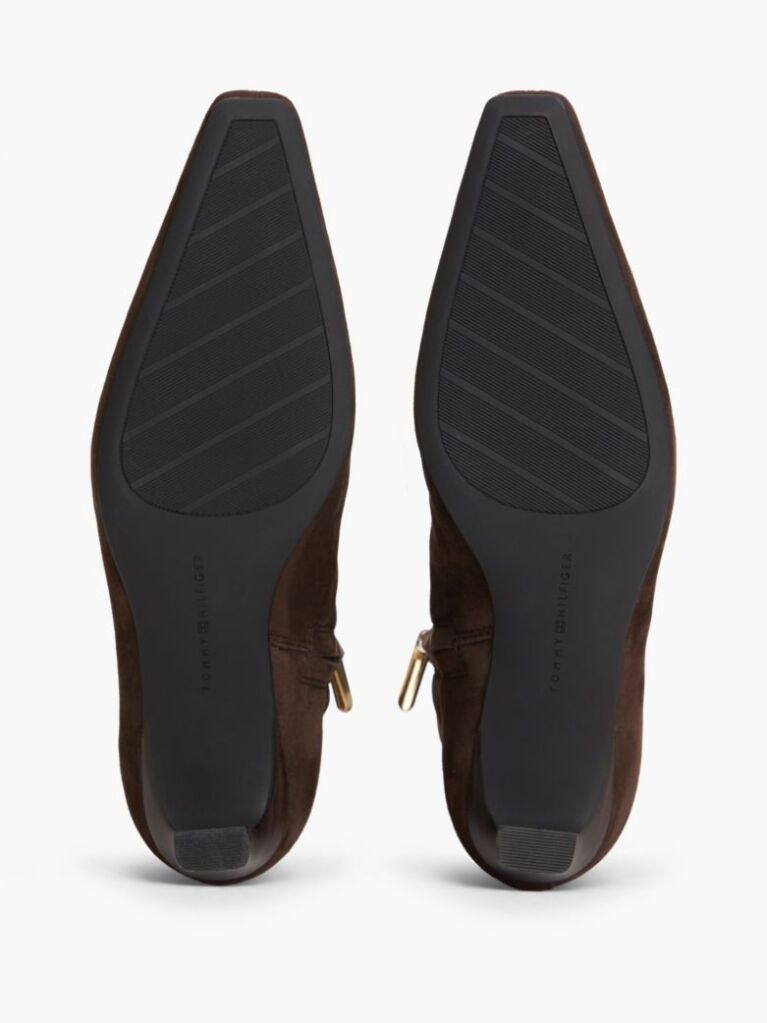 Maro Botine Kitten Din Suede Cu Toc  Femei