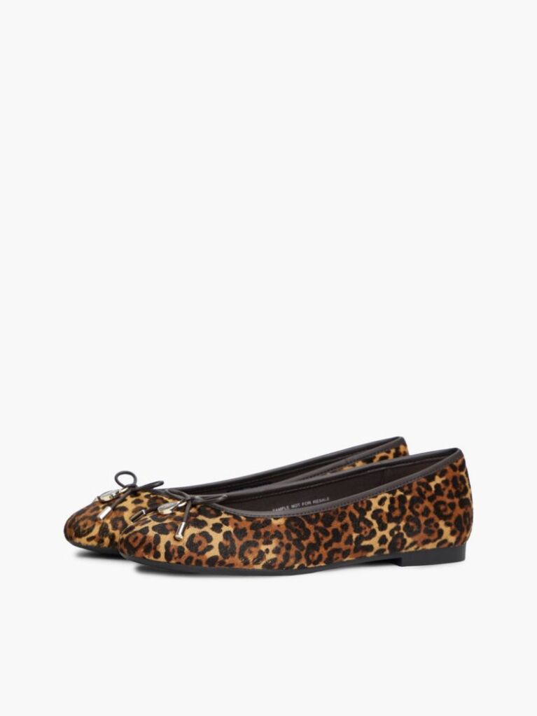 Multi Balerini Din Piele Cu Imprimeu Ghepard Si Charm  Femei