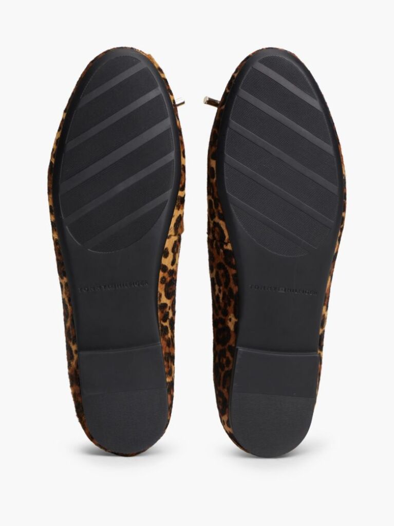 Multi Balerini Din Piele Cu Imprimeu Ghepard Si Charm  Femei