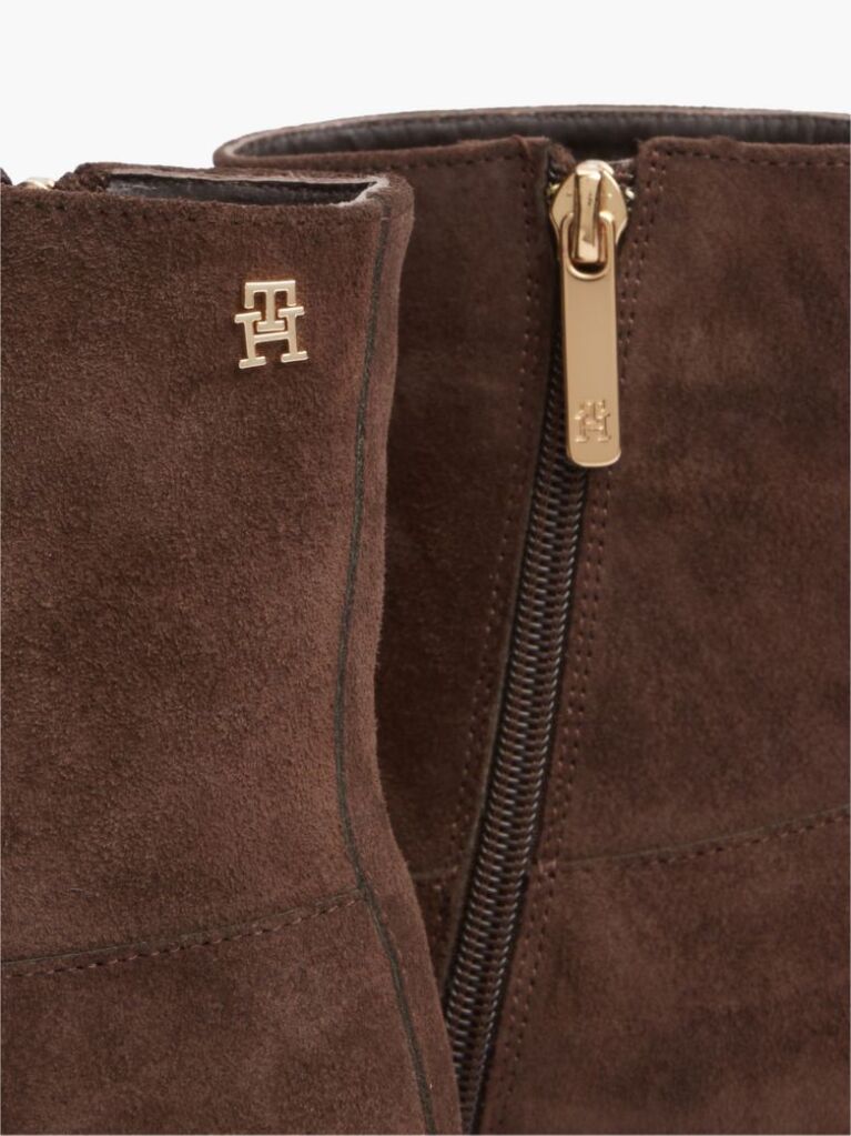 Maro Botine Din Suede Cu Fermoar  Femei