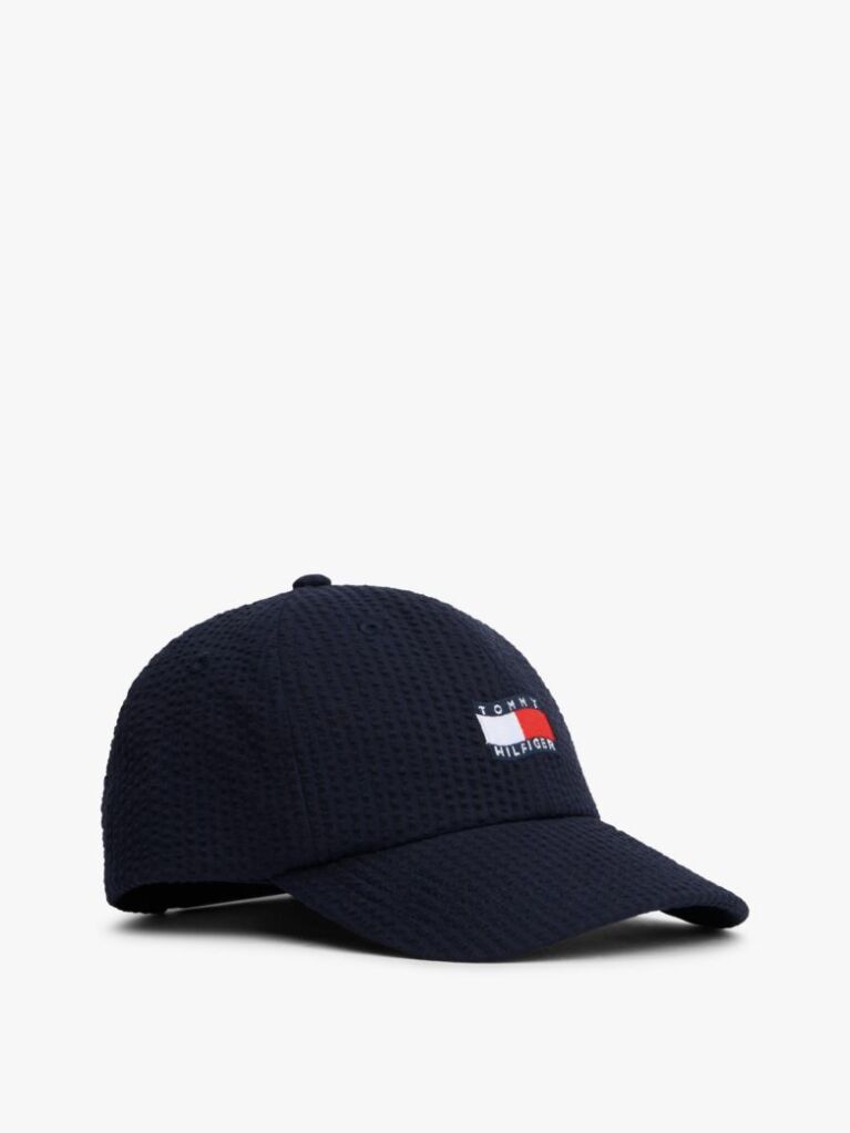 Blue Sapca De Baseball Din Bumbac Seersucker Cu Steag Ondulat  Copii unisex