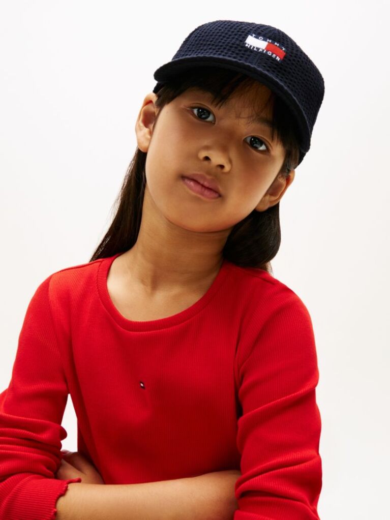 Blue Sapca De Baseball Din Bumbac Seersucker Cu Steag Ondulat  Copii unisex