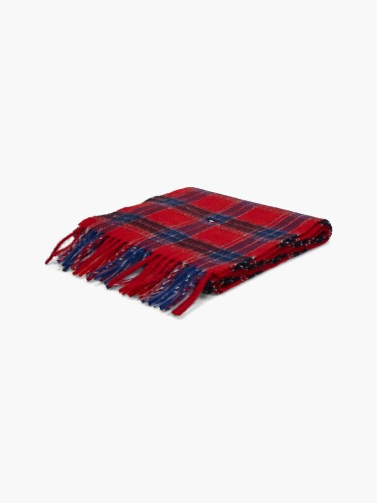Multi Kids' Pure Wool Check Scarf  Kids Unisex