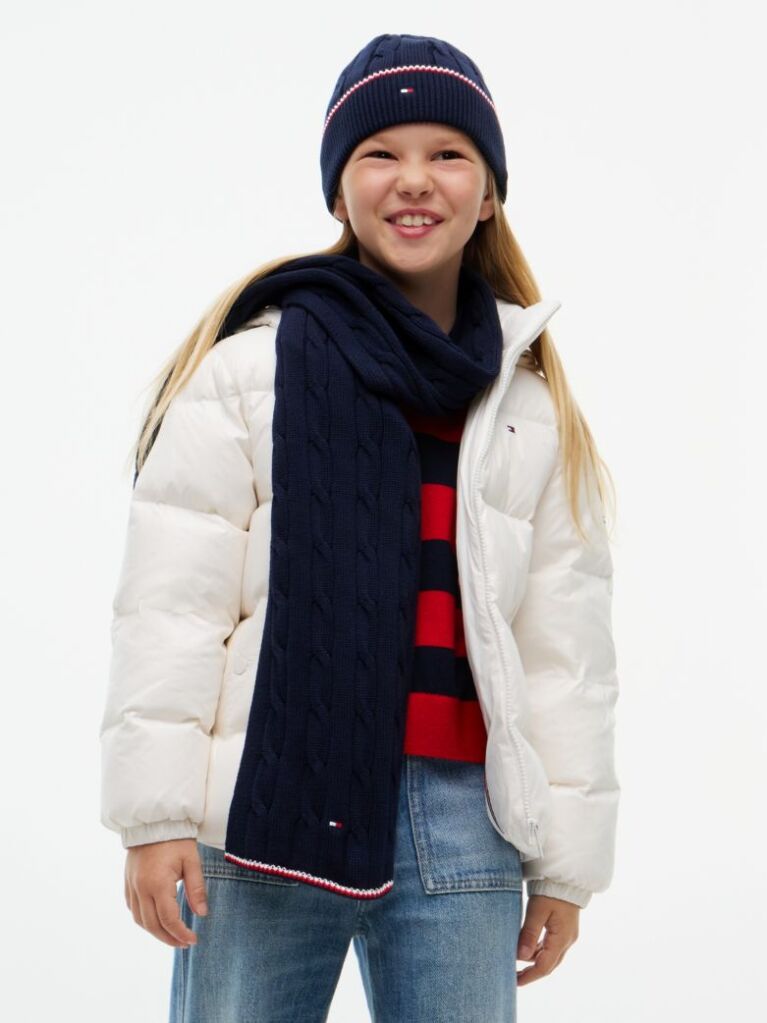 Blue Kids' Beanie And Scarf Gift Box  Kids Unisex