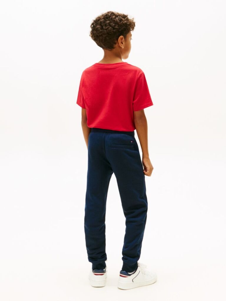 Blue Logo Print Brushed Fleece Joggers  Boys