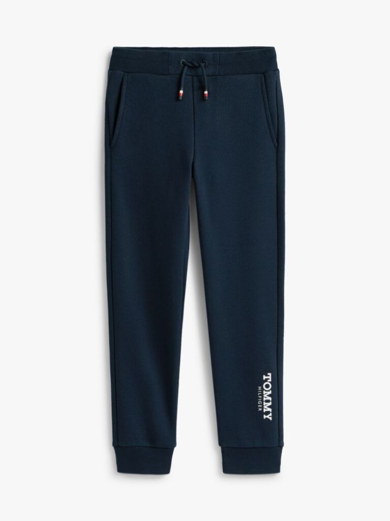 Blue Logo Print Brushed Fleece Joggers  Boys