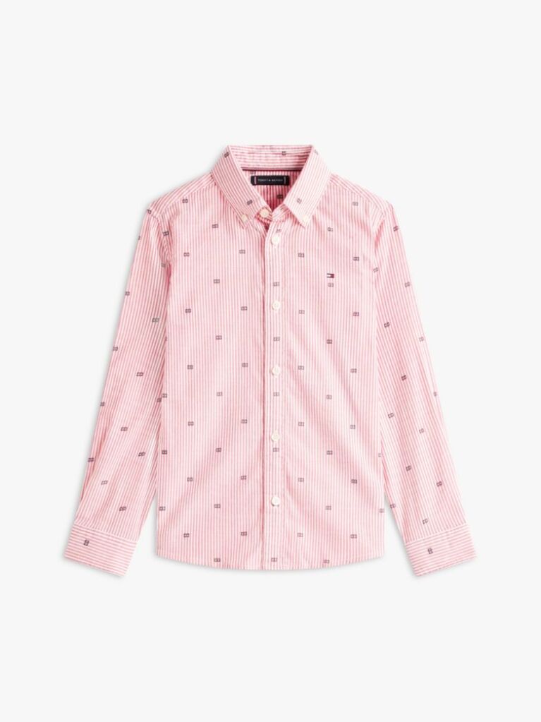 Multi Regular Fit Flag Print Stripe Shirt  Boys