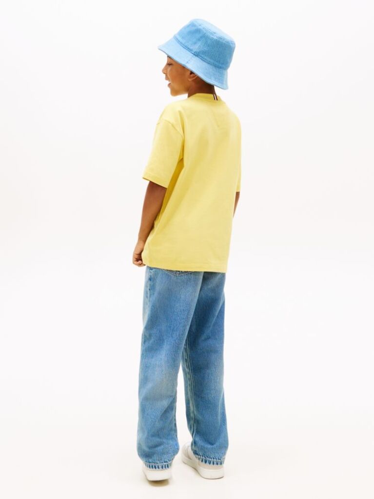 Galben Tricou Cu Imprimeu 3D Cu Steag  Baieti