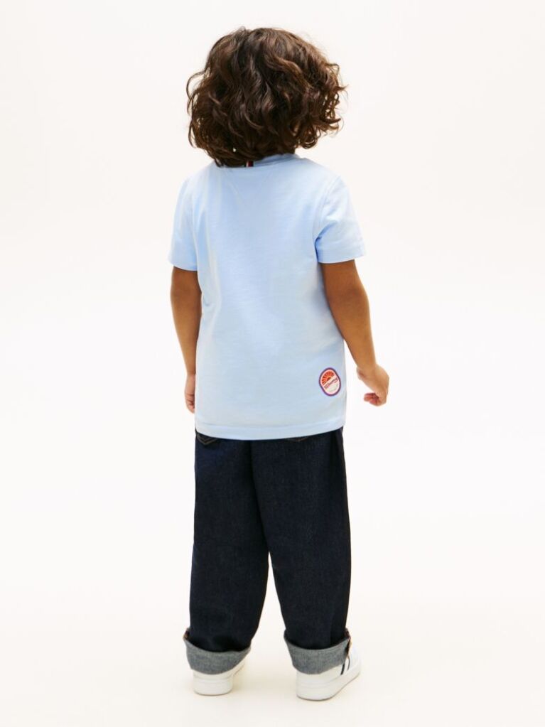 Blue Tricou Din Jersey Cu Imprimeu Grafic  Baieti