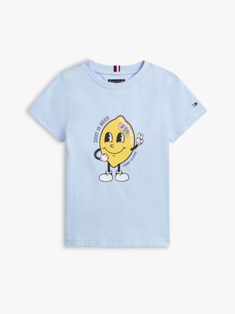 Blue Tricou Din Jersey Cu Imprimeu Grafic  Baieti