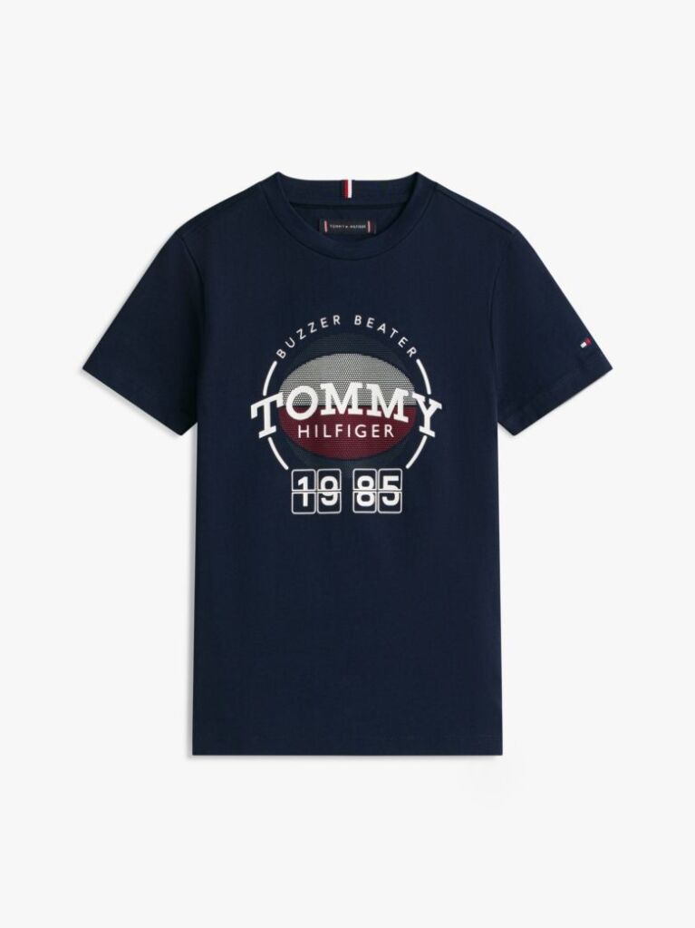 Blue Tricou Cu Imprimeu Grafic De Baschet  Baieti
