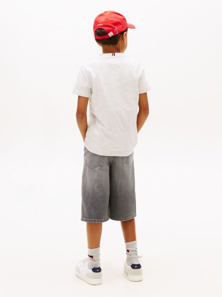 Gri Tricou Cu Imprimeu Grafic De Baschet  Baieti