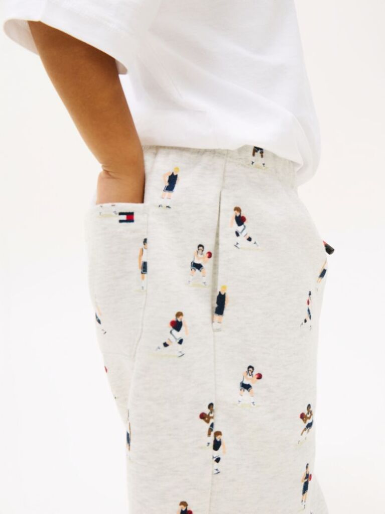 Gri Pantaloni De Jogging Din Bumbac Tip Terry  Baieti