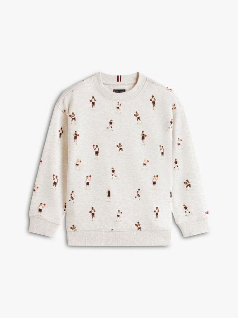 Grey Graphic Logo Terry Sweatshirt  Boys
