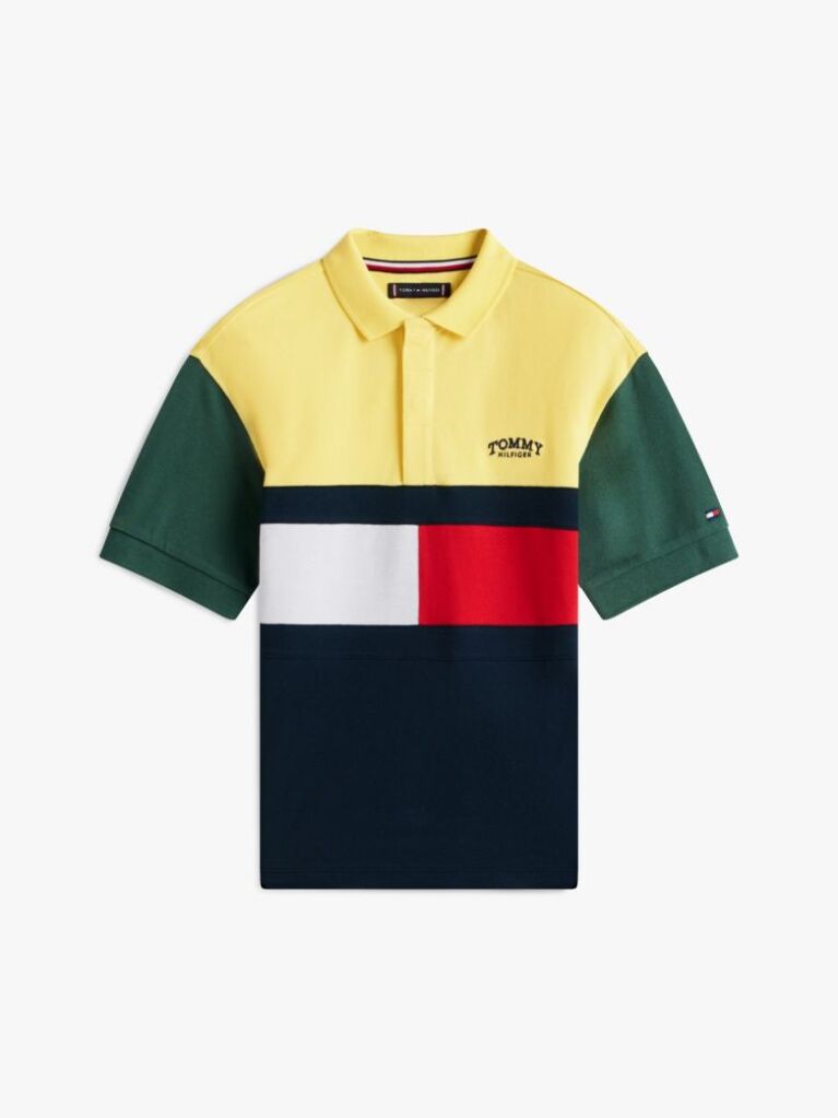 Multi Colour-Blocked Pique Polo Shirt  Boys