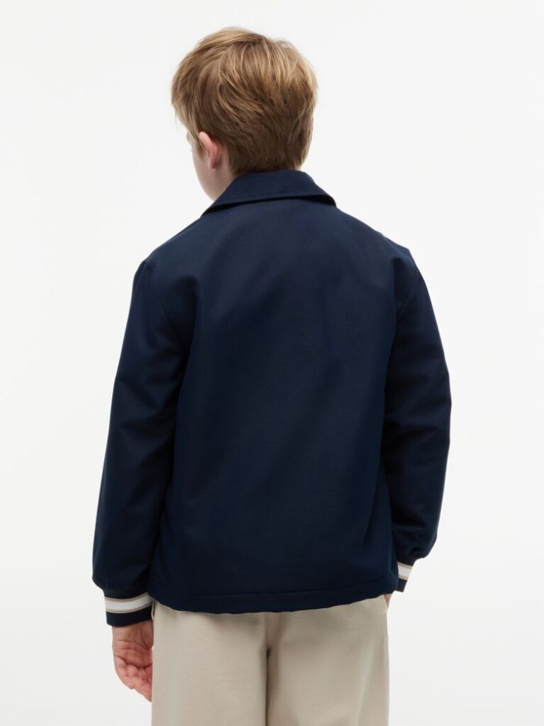 Blue Crest Logo Relaxed Coach Jacket  Boys