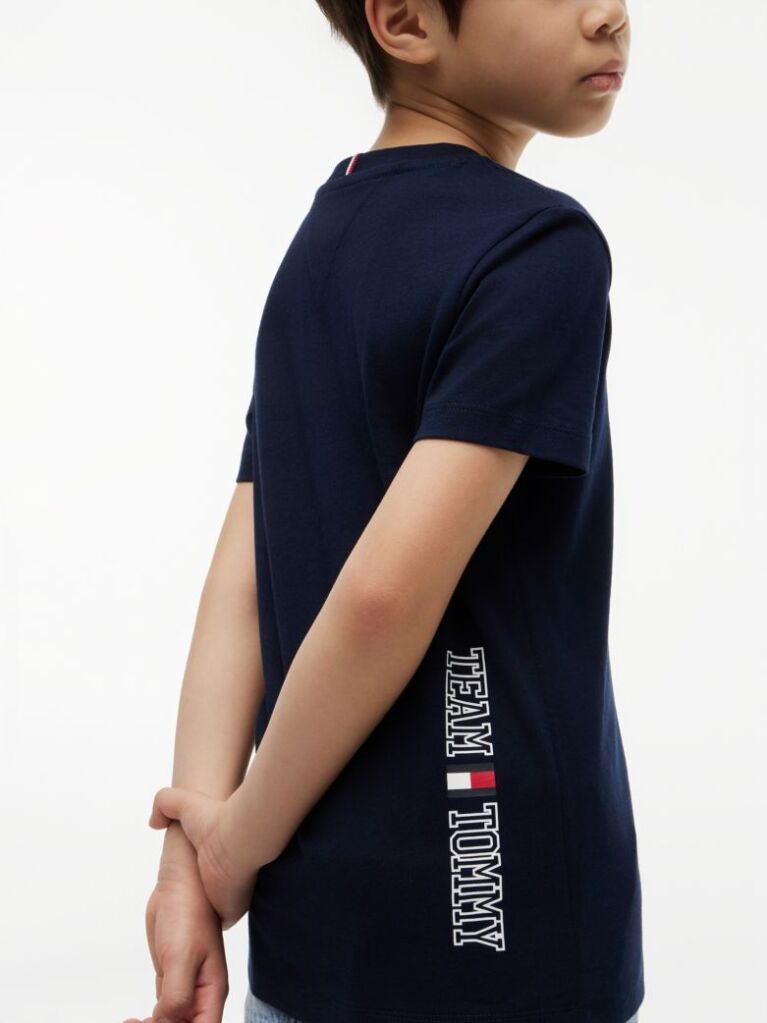 Blue T-Shirt Cu Guler Crew  Baieti