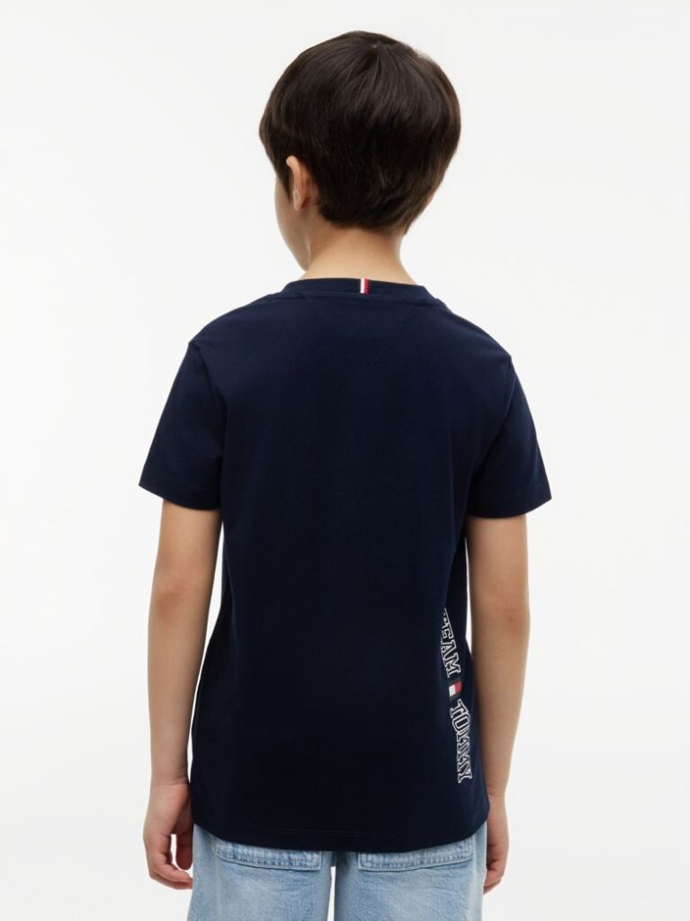 Blue T-Shirt Cu Guler Crew  Baieti