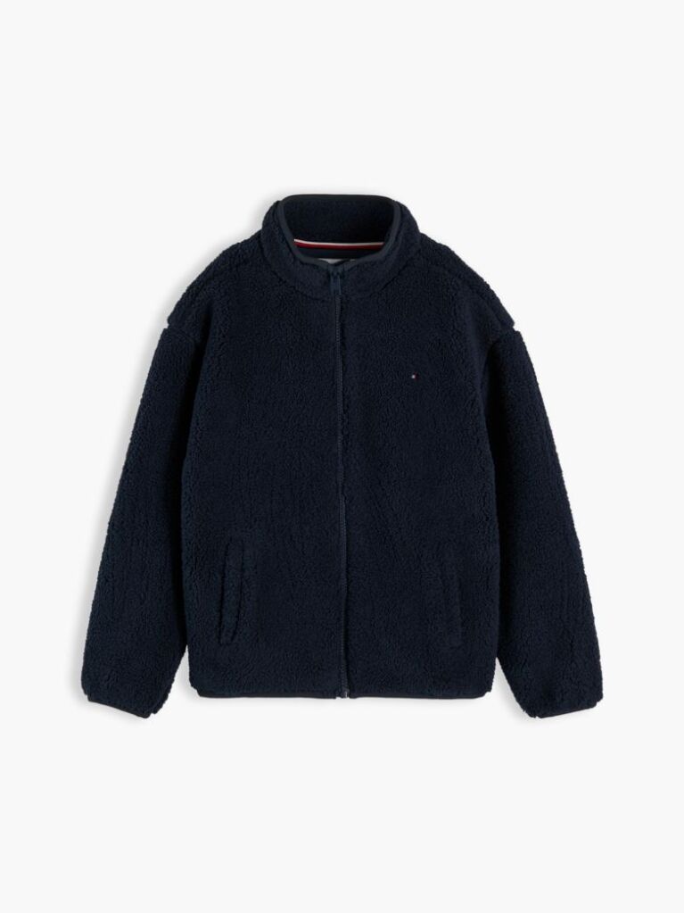 Blue Back Flag Polar Fleece Zip-Thru Sweatshirt  Boys