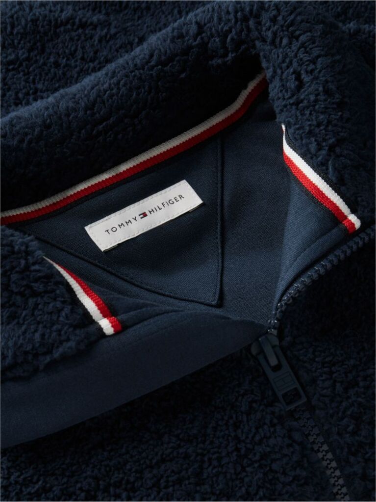 Blue Back Flag Polar Fleece Zip-Thru Sweatshirt  Boys