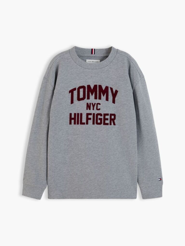 Grey Logo Long Sleeve T-Shirt  Boys
