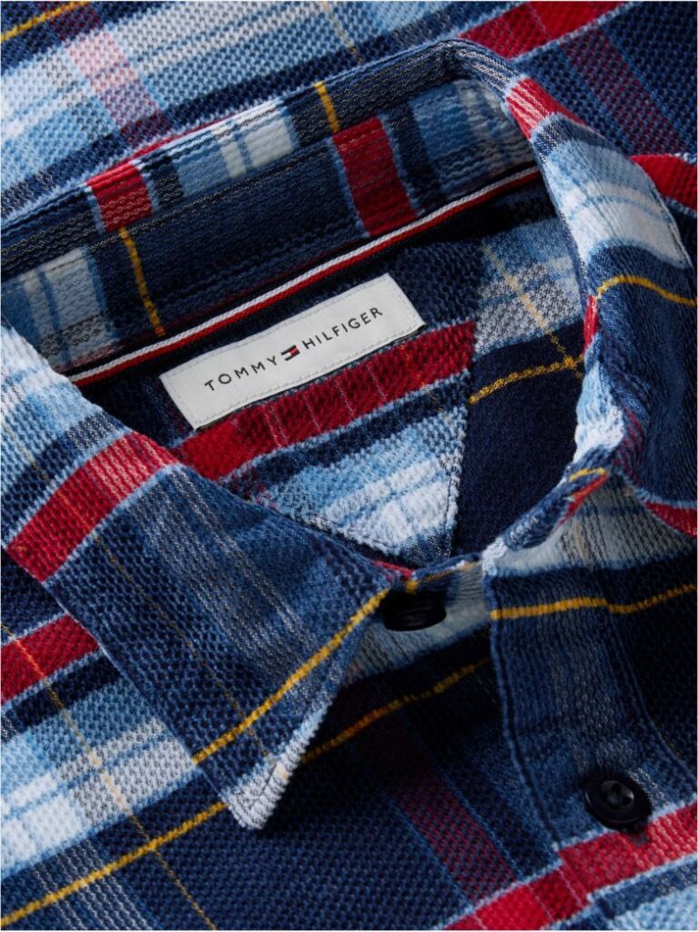Multi Regular Fit Back Graphic Check Corduroy Shirt  Boys