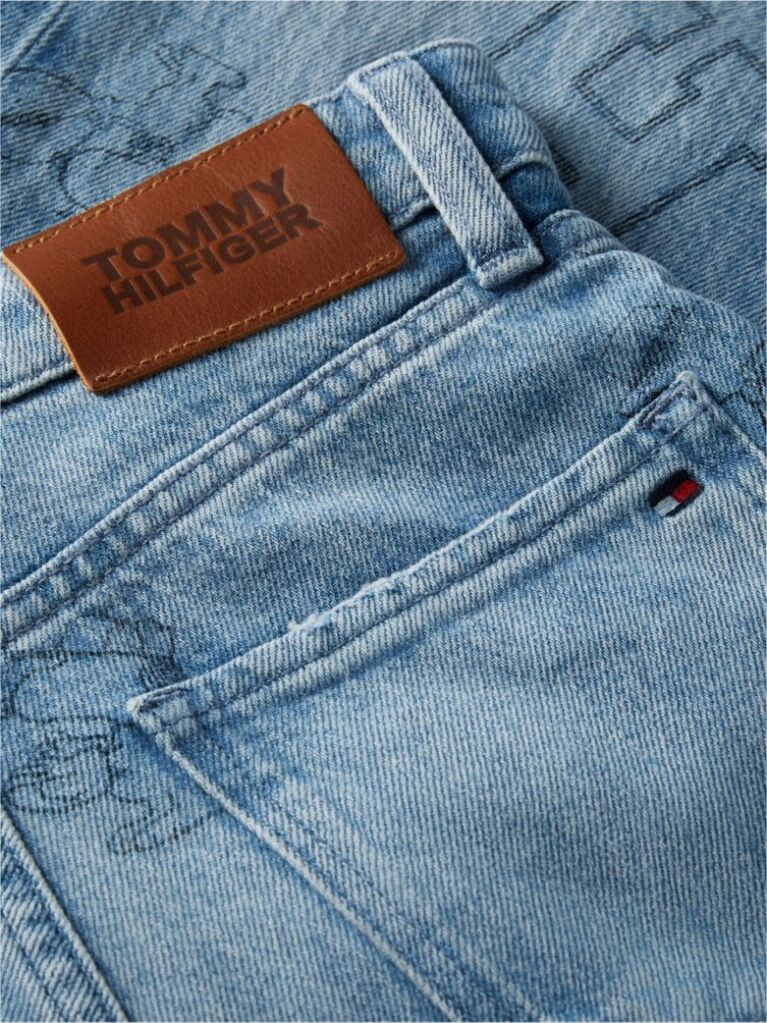 Denim Blugi Peanuts® Uzati Cu Croiala Loose  Baieti