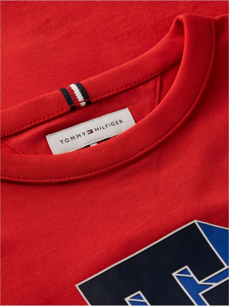 Red Varsity Logo Jersey T-Shirt  Boys