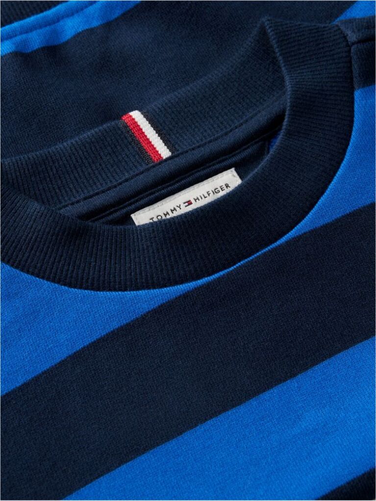 Multi Bluza De Trening Cu Logo Si Guler Rotund  Baieti