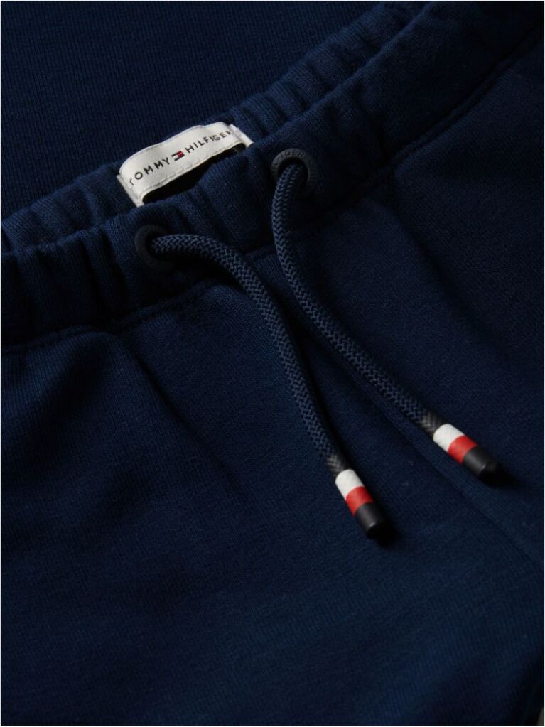 Blue Joggers Cu Croiala Larga Si Logo  Baieti