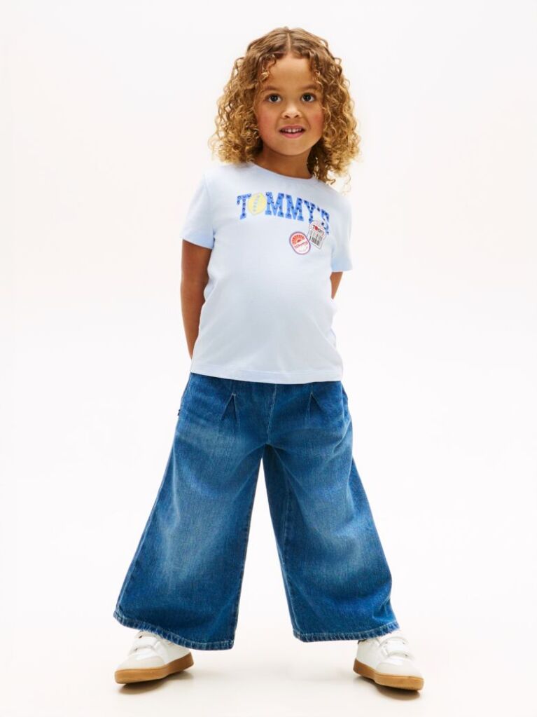 Blue Tricou Cu Logo Fructe  Fete