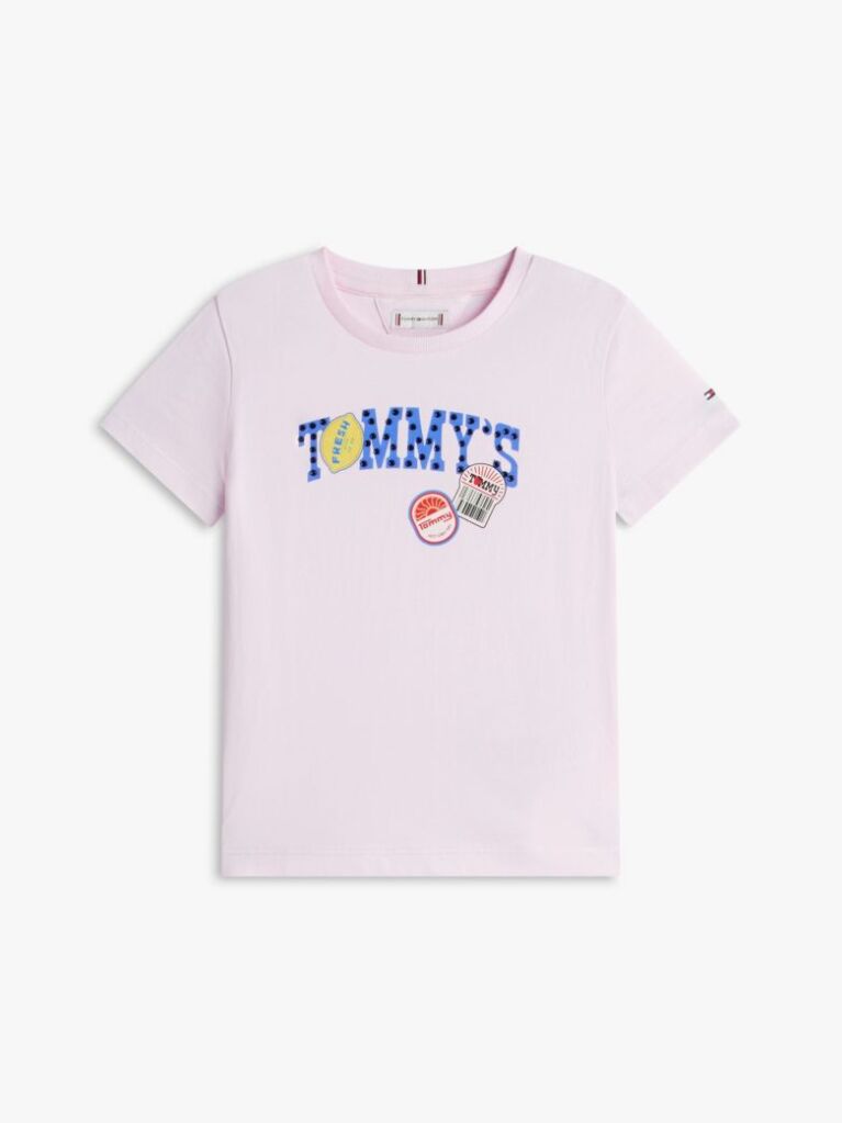 Roz Tricou Cu Logo Fructe  Fete