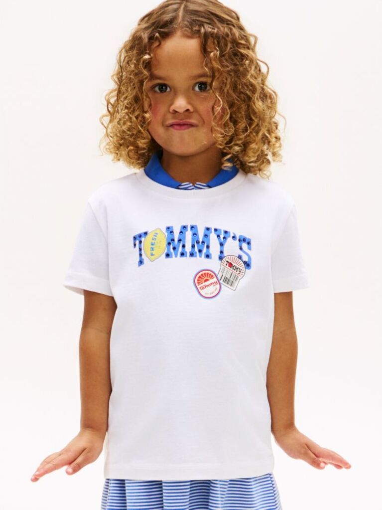 Alb Tricou Cu Logo Fructe  Fete