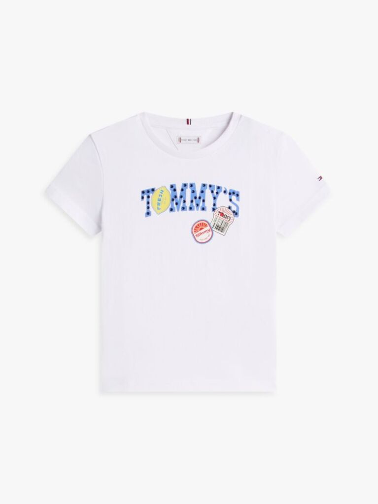 Alb Tricou Cu Logo Fructe  Fete