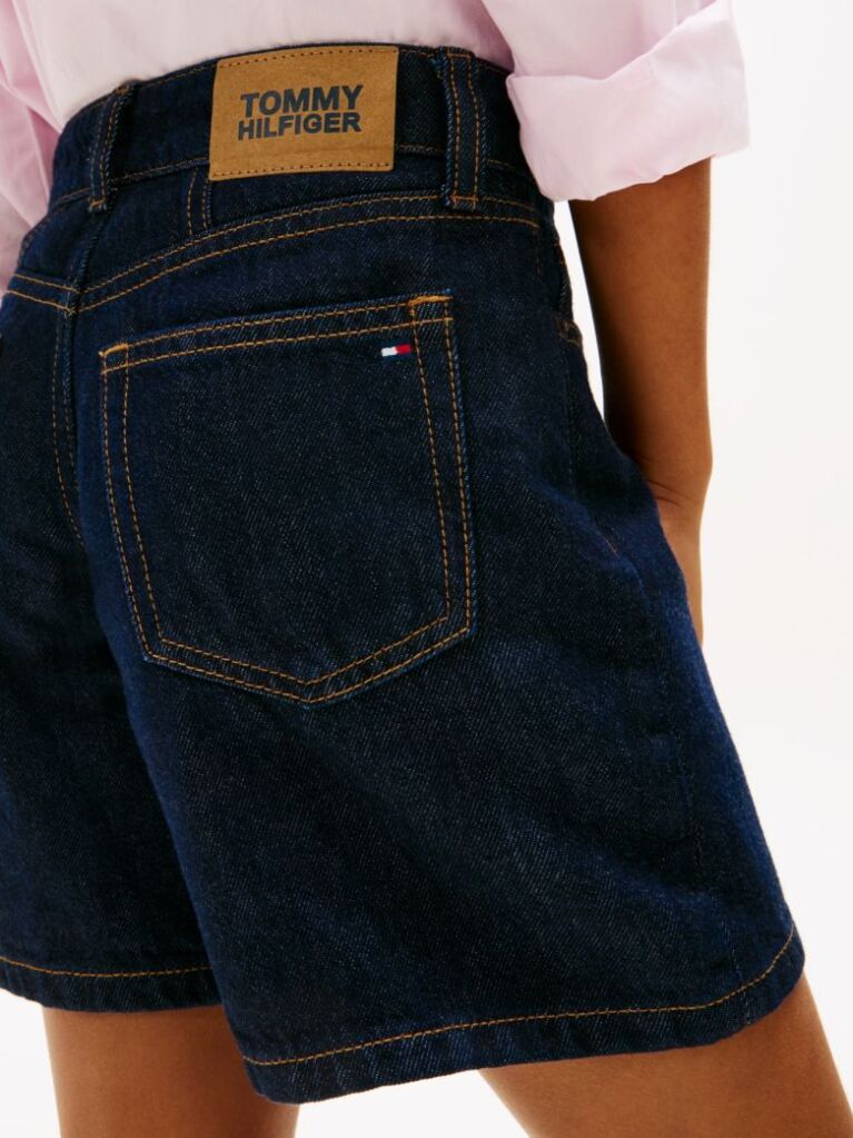 Blue Relaxed Denim Bermuda Shorts  Girls