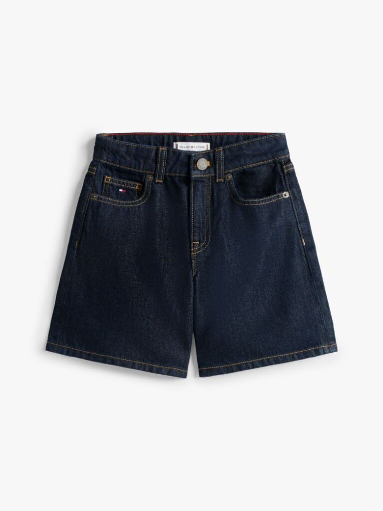 Blue Relaxed Denim Bermuda Shorts  Girls