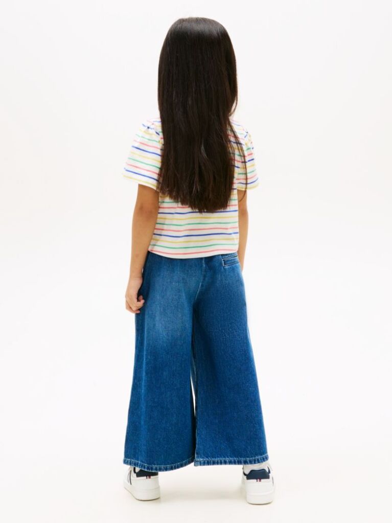 Multi Bluza Relaxed Cu Guler Rotund Si Dungi  Fete