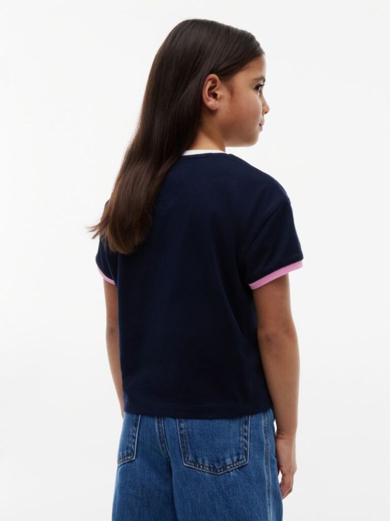 Blue Crest Relaxed T-Shirt  Girls