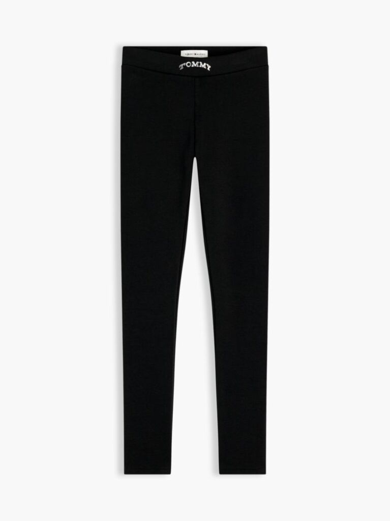 Negru Essential Hilfiger Monotype Set Din T-shirt Si Pantaloni  Fete