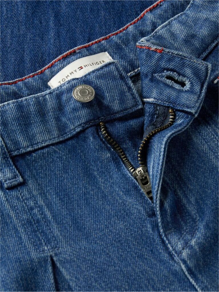 Blue Pleated Denim Skirt  Girls