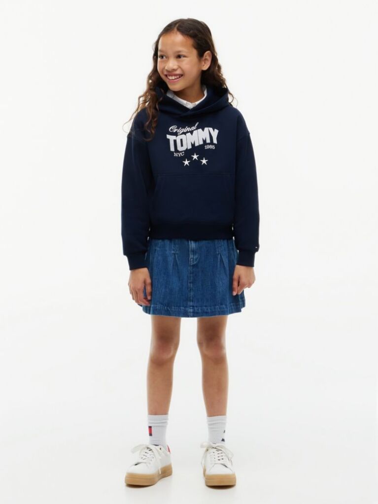 Blue Star Logo Relaxed Hoody  Girls