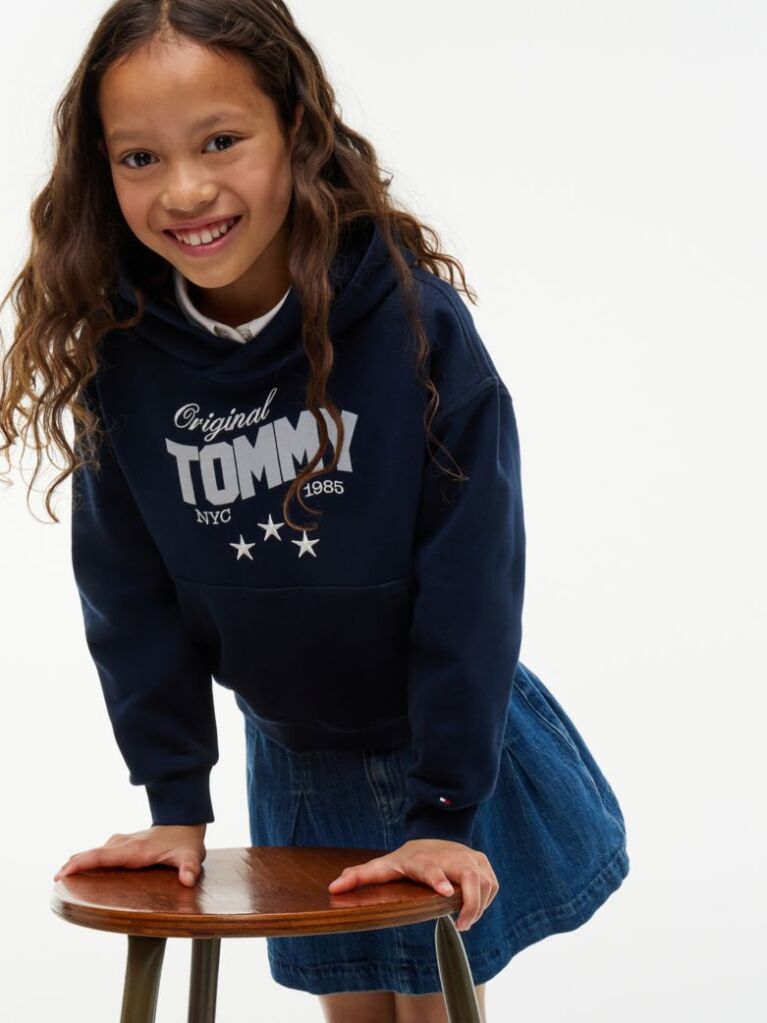 Blue Star Logo Relaxed Hoody  Girls