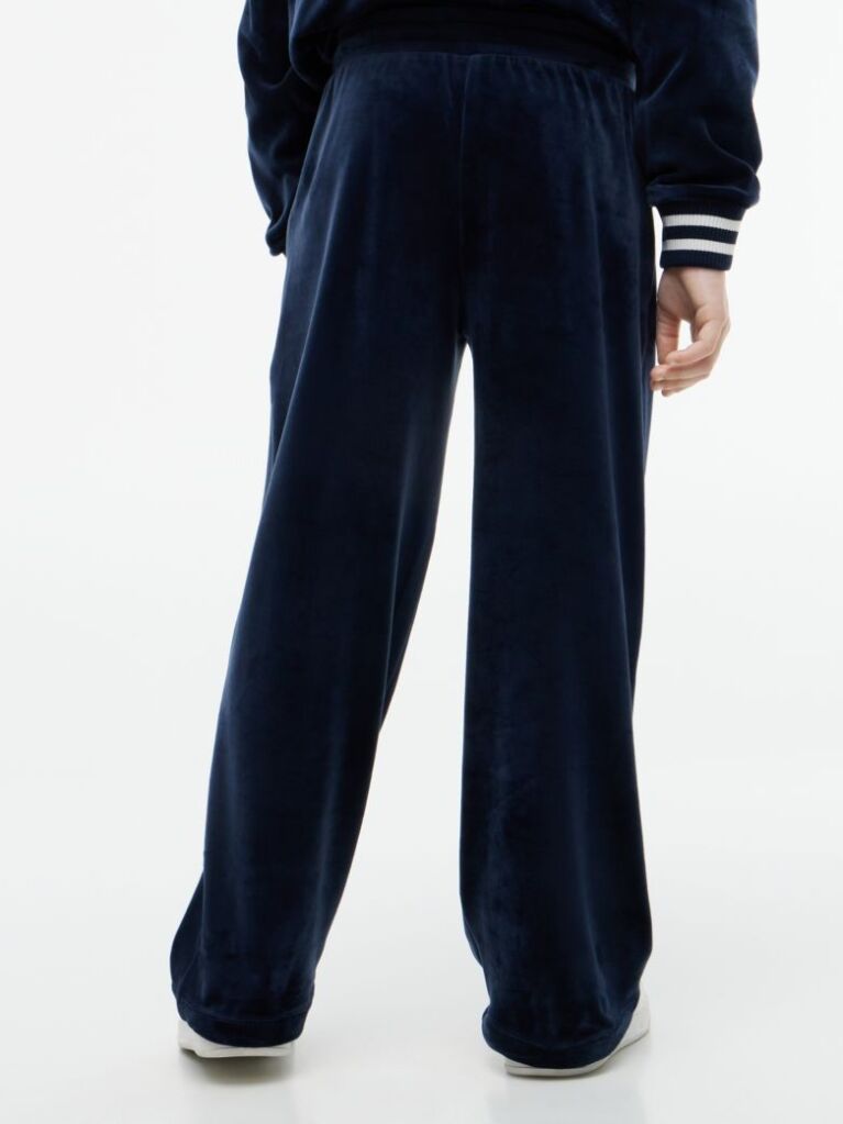 Blue Star Flag Velour Wide Leg Joggers  Girls