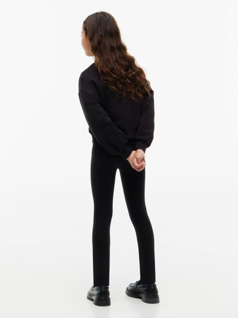 Black Heritage Logo Sweatshirt And Leggings Set  Girls