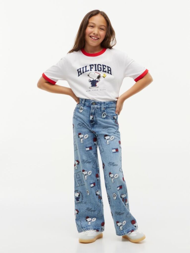 Denim Mabel High Rise Wide Leg Peanuts® Jeans  Girls