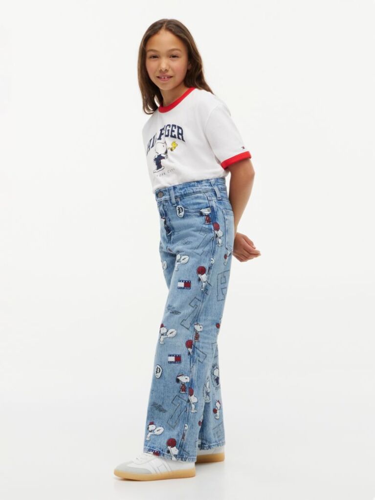 Denim Mabel High Rise Wide Leg Peanuts® Jeans  Girls
